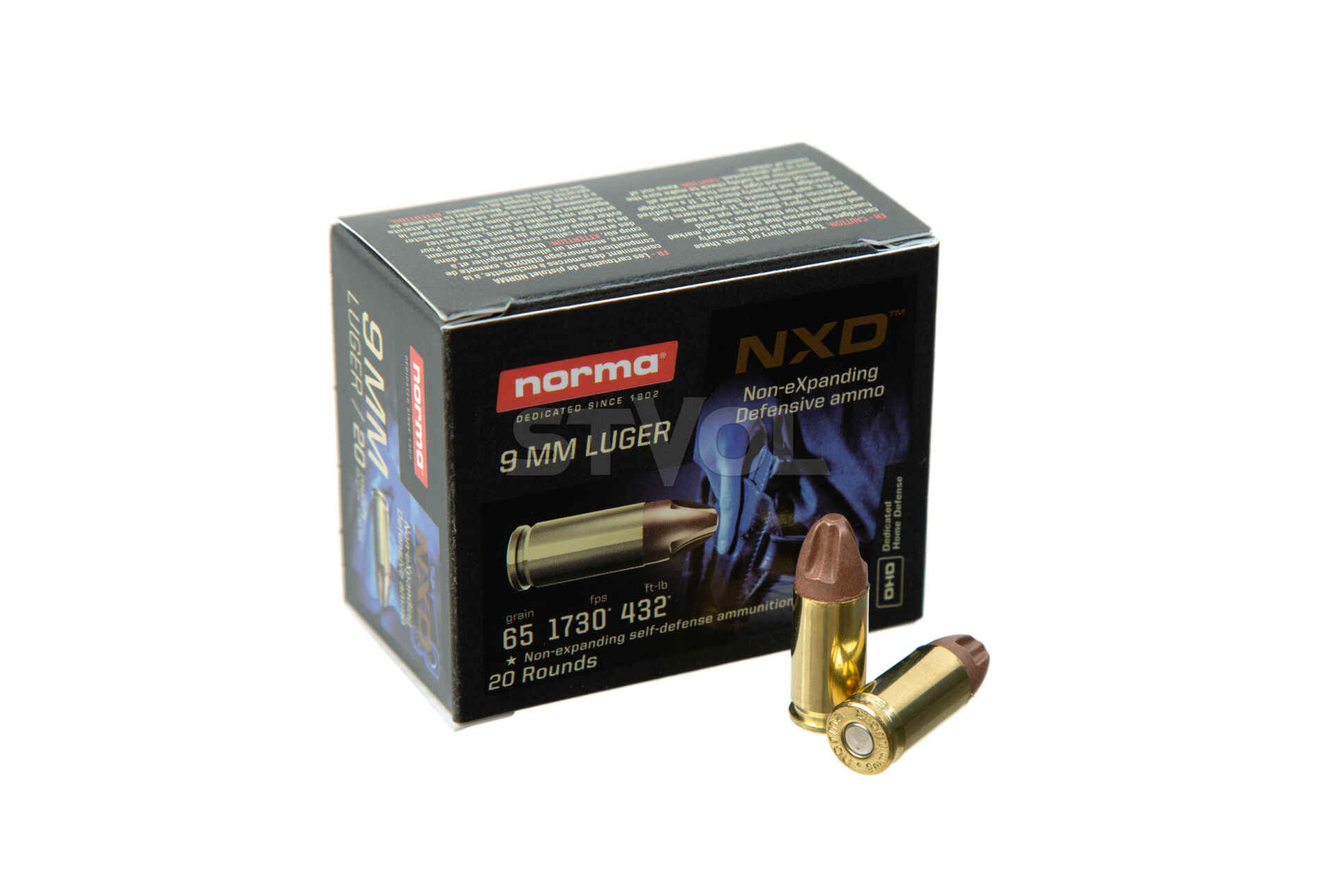 Патрон нарезной Norma Self Defense – 9mm Luger NXD 65 GR купити в