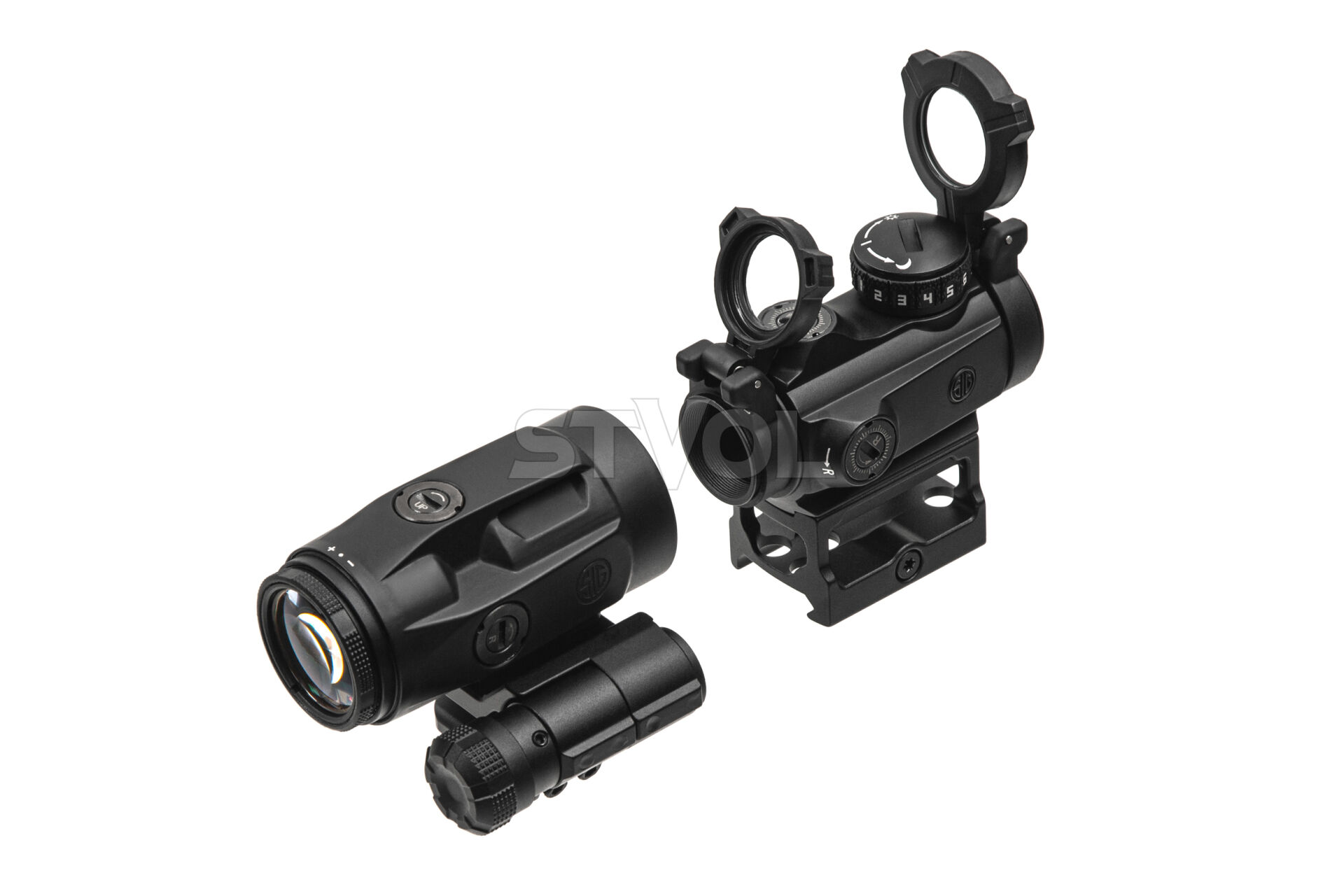 Комплект Sig Optics колiматор ROMEO-MSR 2 MOA та магнiфер JULIET3