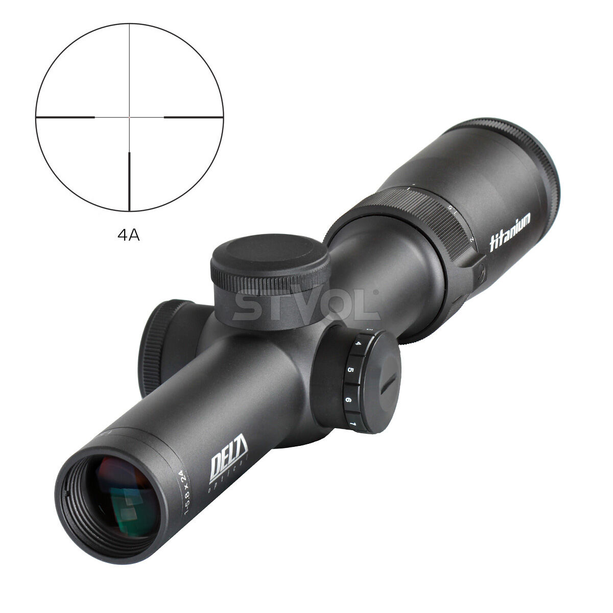 Прицел оптический Delta DO Titanium 1-5.8x24 4A купить в Украине