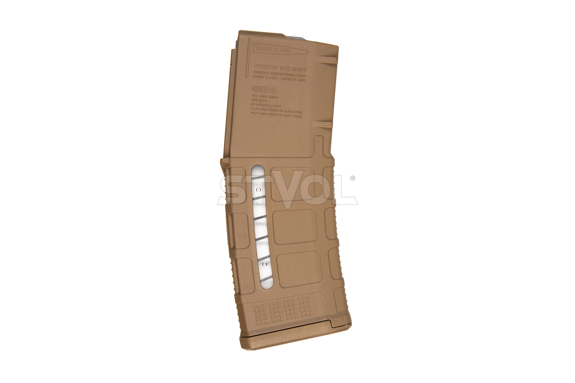 MAG556-MCT Магазин Magpul PMAG 30 AR/M4 GEN M3 Window FDE, 5.56x45