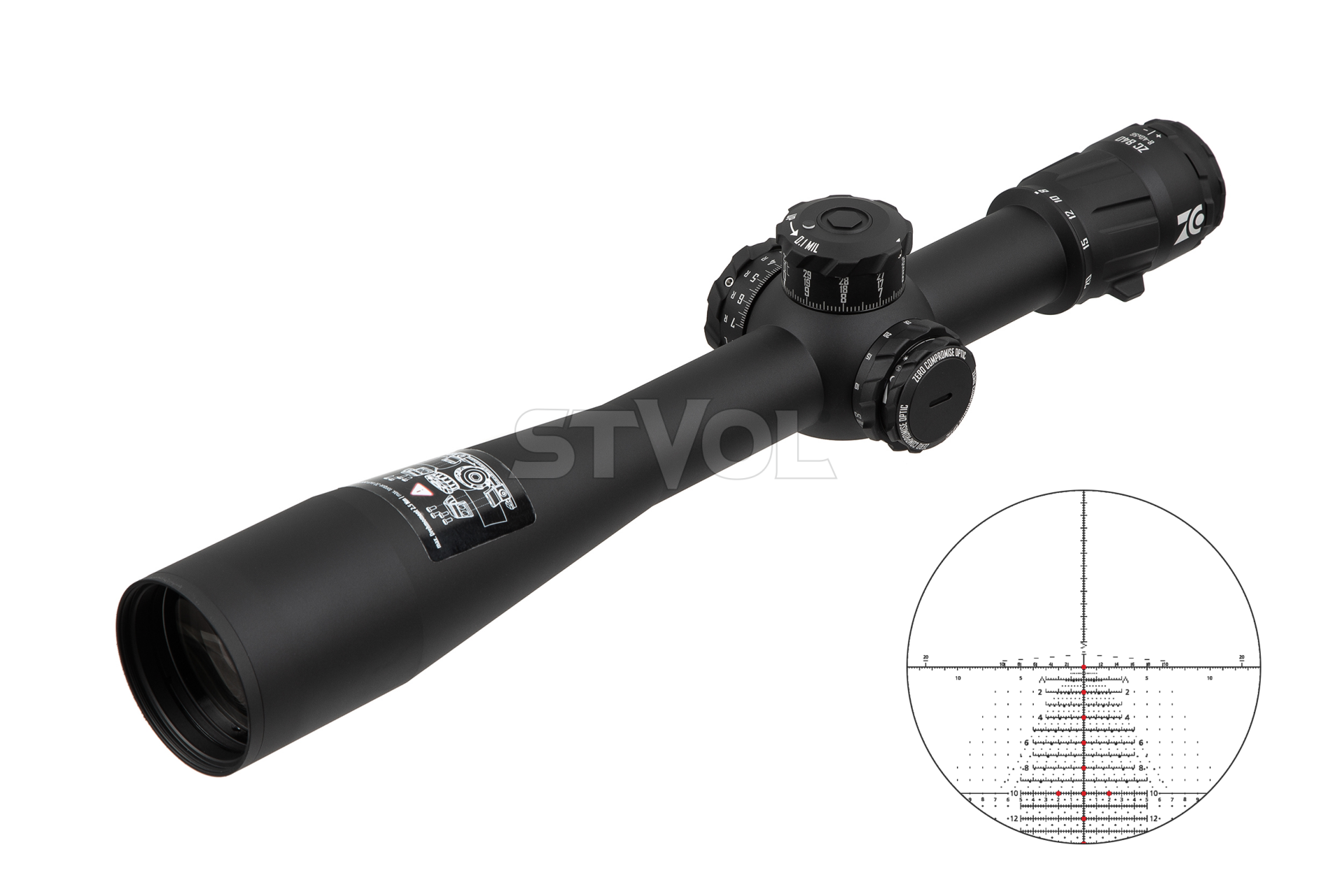 Прицел оптический ZCO 8-40x56 (36 мм) 10MIL FFP illum. Tremor5 CCW