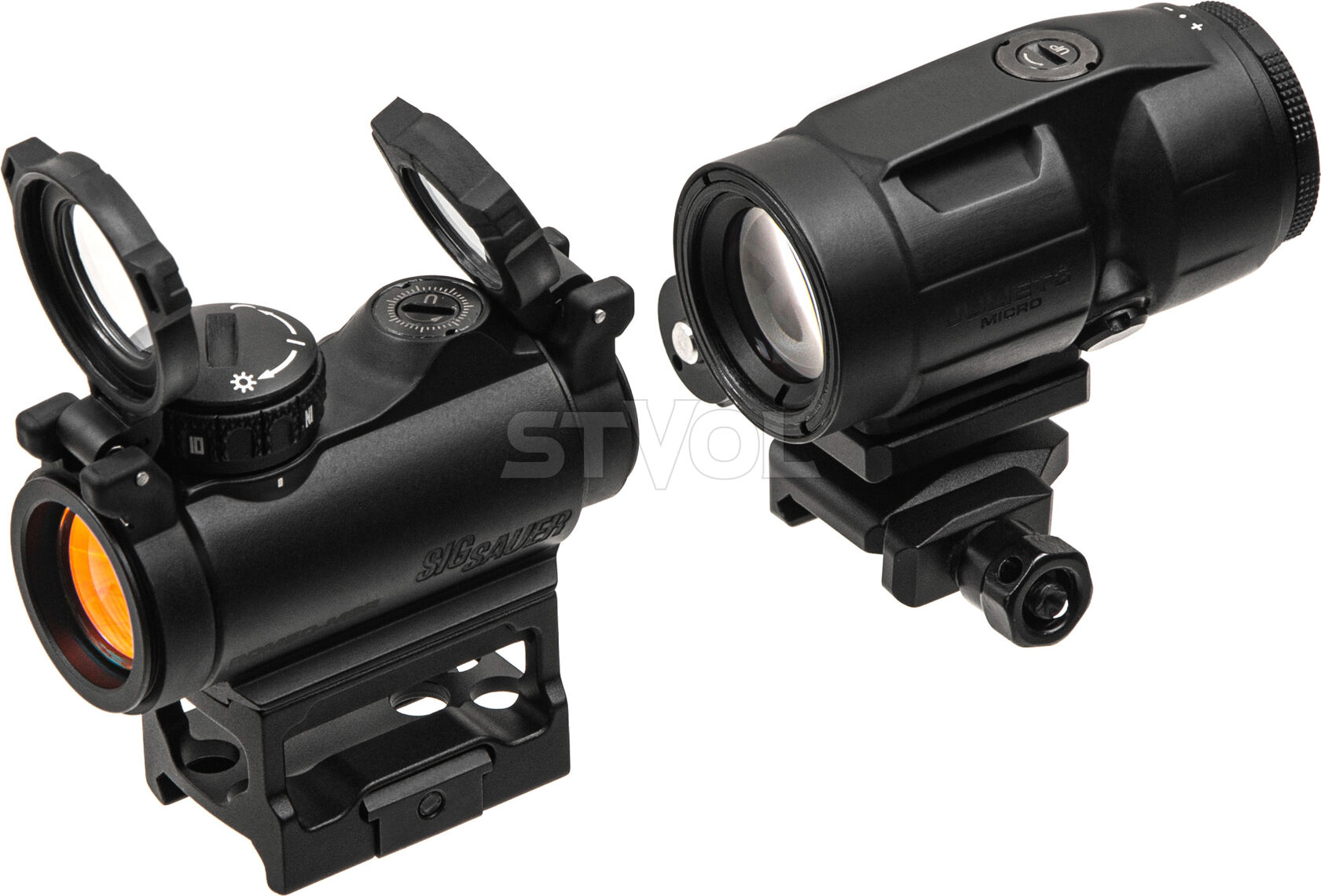 Комплект Sig Optics колiматор ROMEO-MSR 2 MOA RED DOT та магнiфер