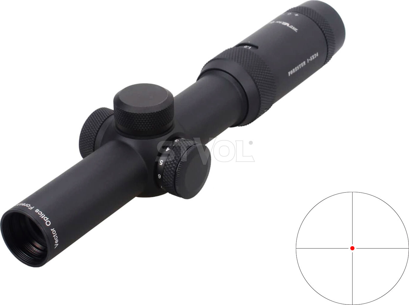 Прицел оптический Vector Optics Forester 1-5x24 (30mm) illum. SFP