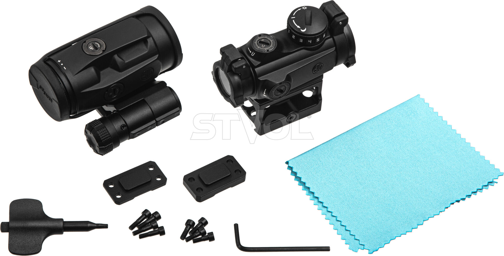 Комплект Sig Optics колiматор ROMEO-MSR 2 MOA RED DOT та магнiфер