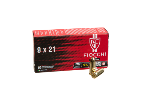 ПатронынарезныеFiocchi9х21FMJ124Gr(8г)
