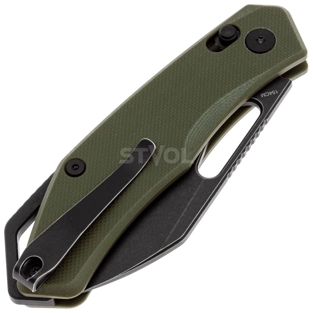 Нож SRM Cub 261M-GP, 154CM, G10, олива Фото 4