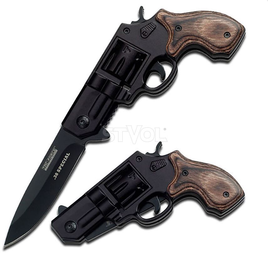 Нож Tac-Force с рукоятью в виде пистолета