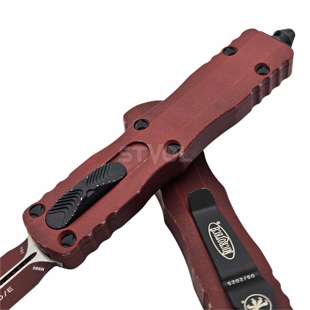 Ніж Microtech Dirac D/E OTF, Standard Weathered Crimson фото 4