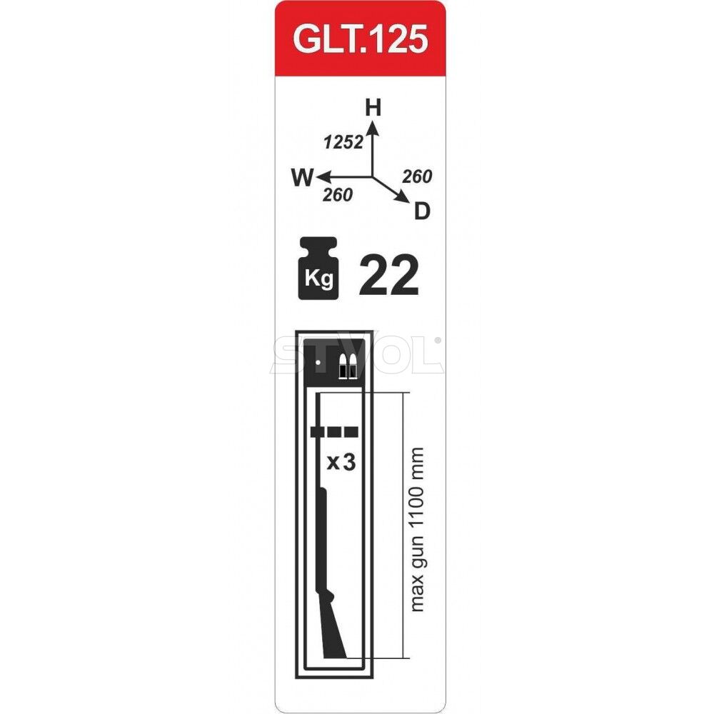 Сейф збройовий GLT.125K фото 5