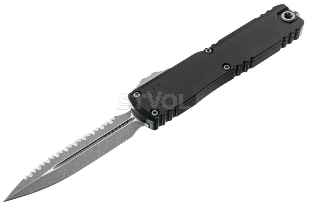 Ніж Microtech Ultratech Gen IV OTF D/E серрейтор Apoc Black фото
