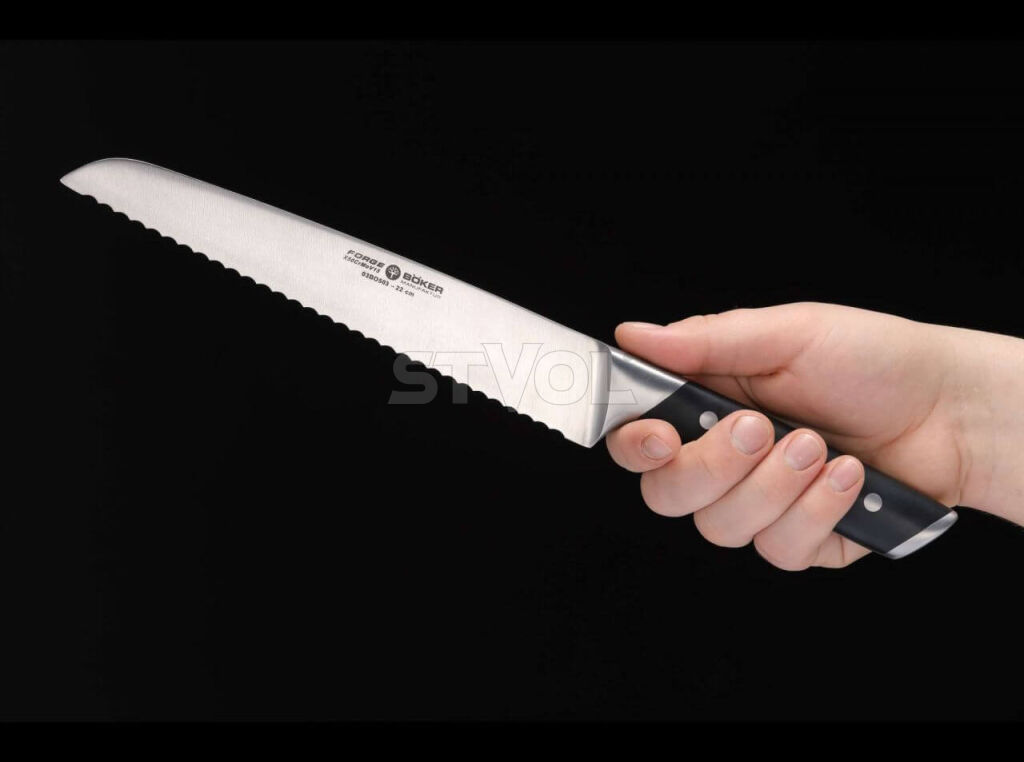 Кований кухонний ніж для хліба Boker Forge Brotmesser фото 5