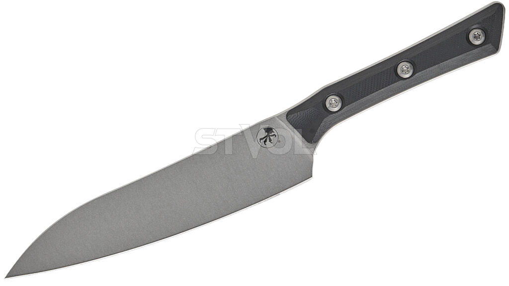 Універсальний кухонний ніж Microtech Utility 6" Stonewash Black G-10 фото