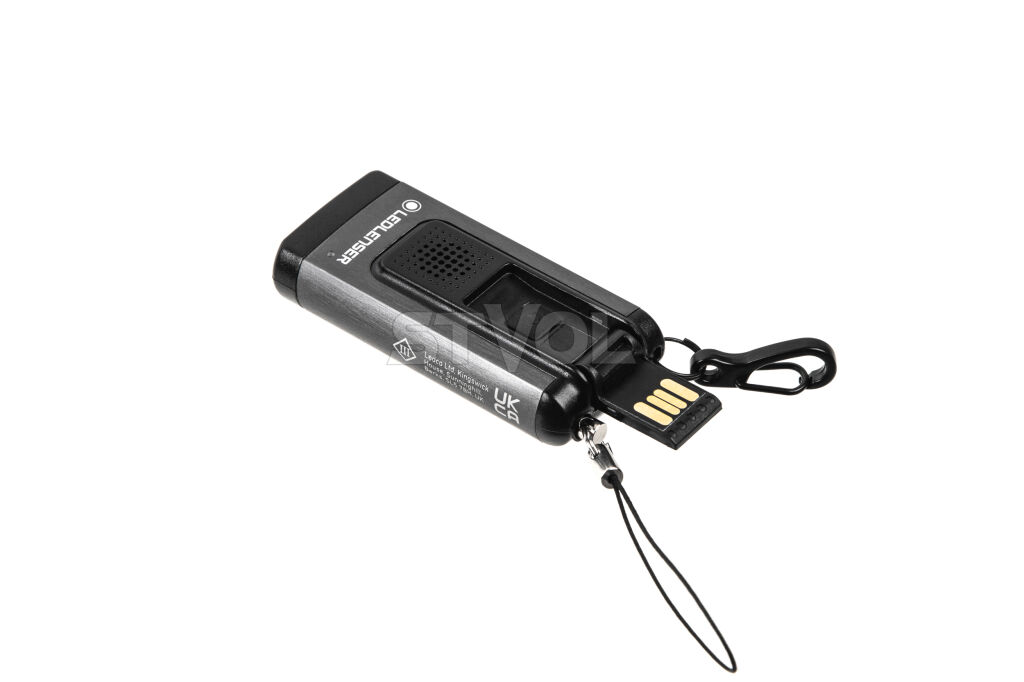 Ліхтар-брелок LedLenser K6R Gray Safety із звуковою сигналізацією, заряджається, 400/200/20 фото 3