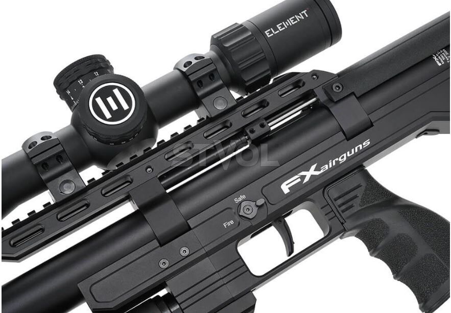 Пневматична редукторна гвинтівка FX Airgun Leopard Black Sniper Bottle .177 кал фото 9