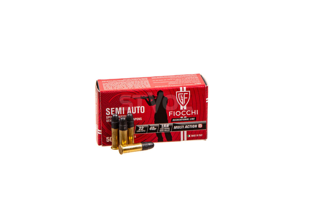 Патрон нарезной Fiocchi Semi Auto 22LR, LRN 40GR (2,59 г), 380 м/с