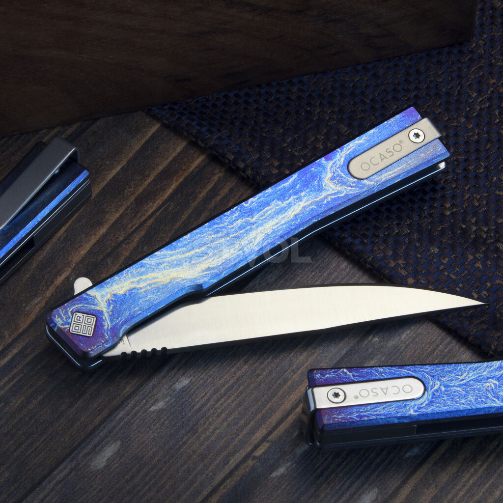 Ніж Ocaso "Solstice", Anodized titanium, Satin фото 3