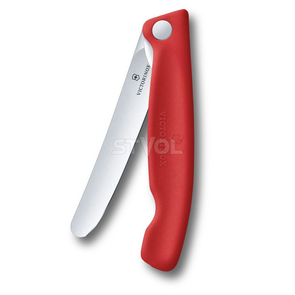Ніж кухонний складний Victorinox SwissClassic 11 см, заокруглений, червоний фото 2