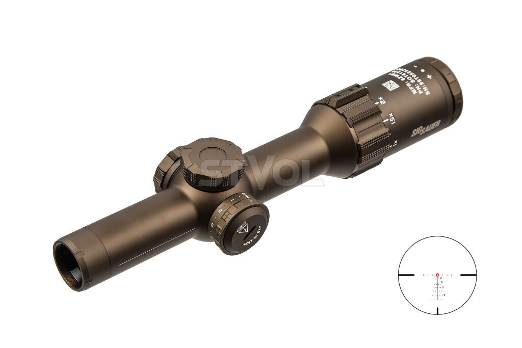 Приціл оптичний SIG Optics TANGO6T 1-6X24MM, 30MM, FFP, DWLR6 ILLUM, FDE, SDMR фото