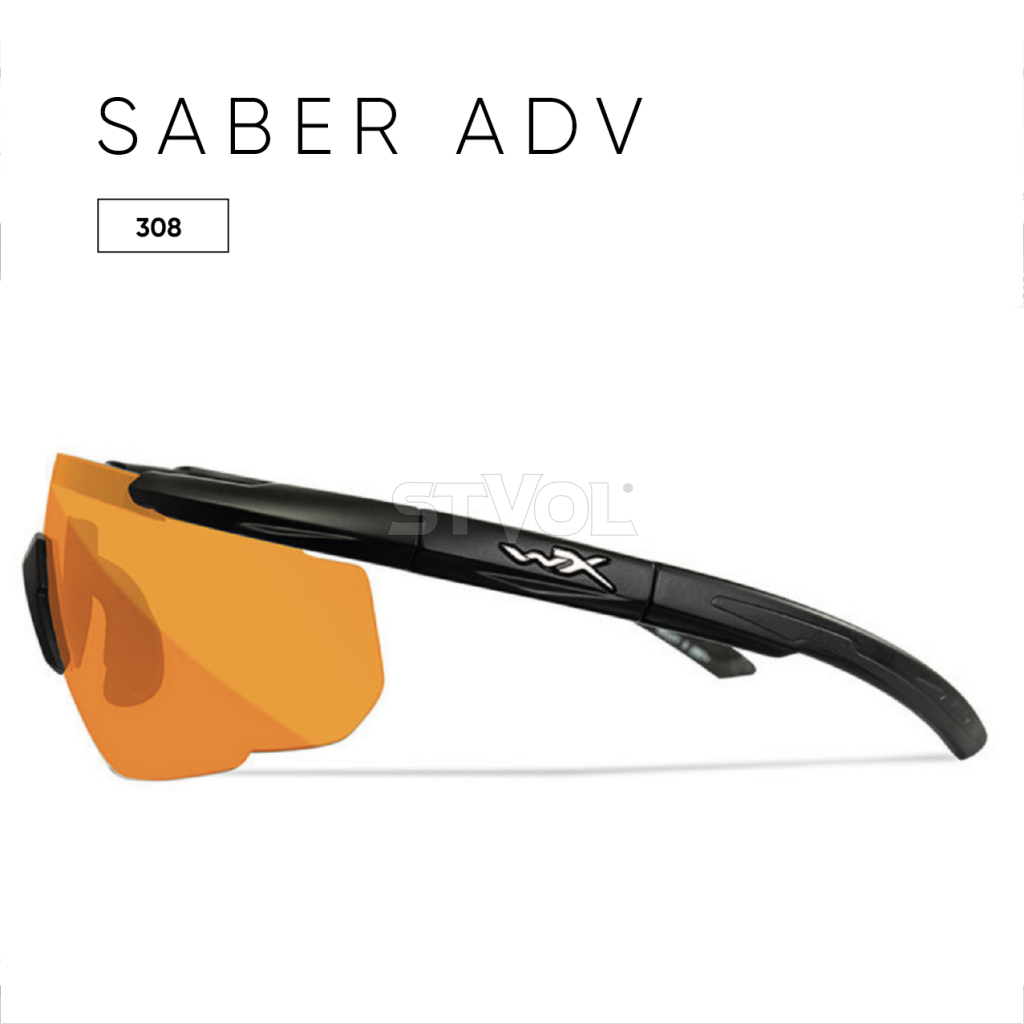 Окуляри захисні, Wiley X не корегувальні, з лінзами з пласмас 308 SABER ADV Smoke/Clear/Rust Matte Фото 3