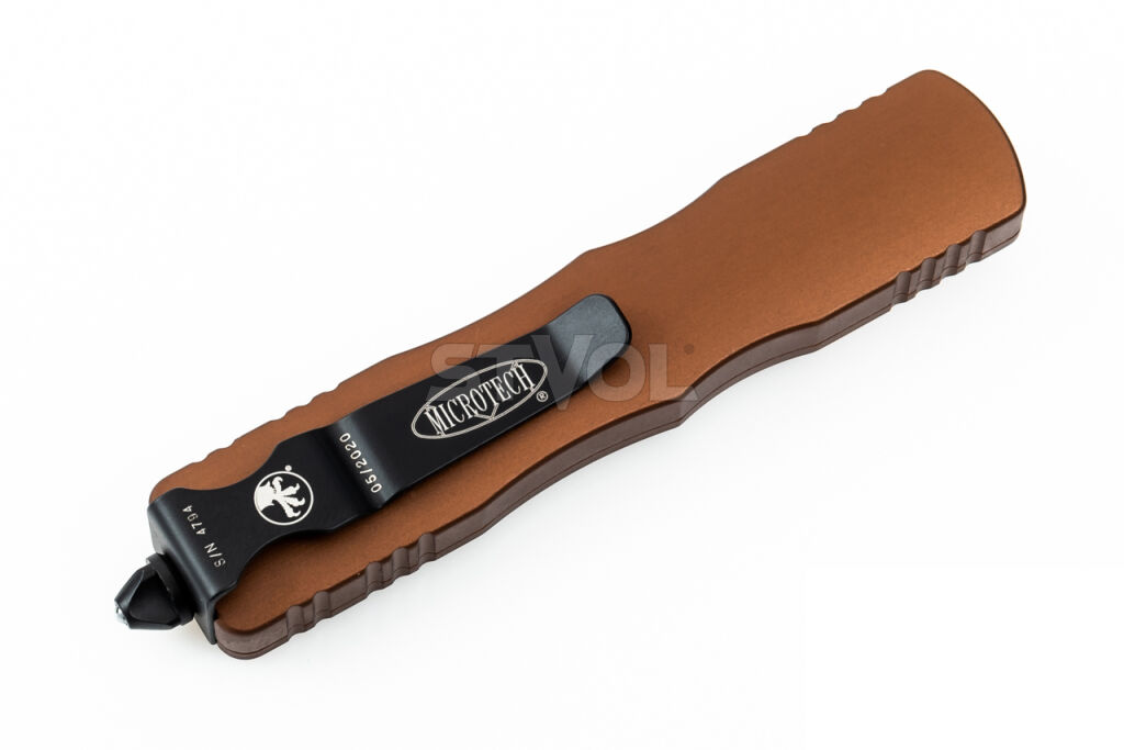 Нож Microtech Dirac D/E OTF, черный клинок,  рукоять tan Фото 4
