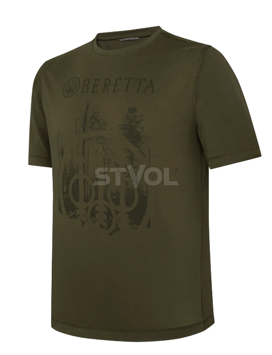 Футболка чоловіча Outline "Beretta" (olive) фото