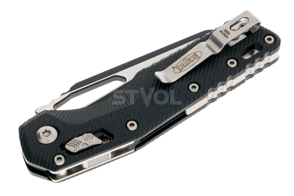 Ніж Microtech MSI SE, fluted black, G10, чорний фото 4