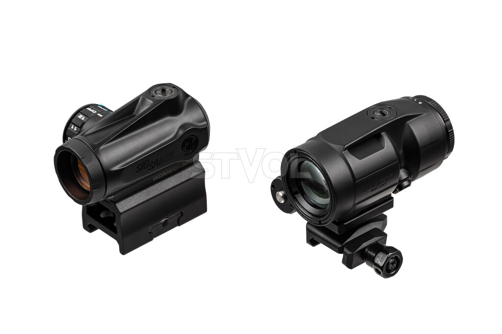 Комплект Sig Optics колiматор ROMEO-MSR Gen II 2 MOA і магніфер JULIET3-MICRO 3X22MM фото