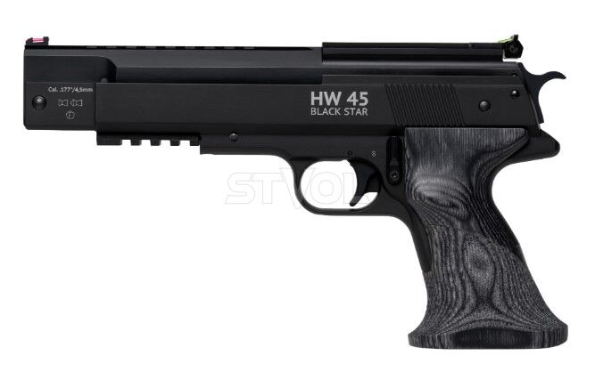 Пневматический пистолет Weihrauch HW 45 Black Star  кал. 4,5