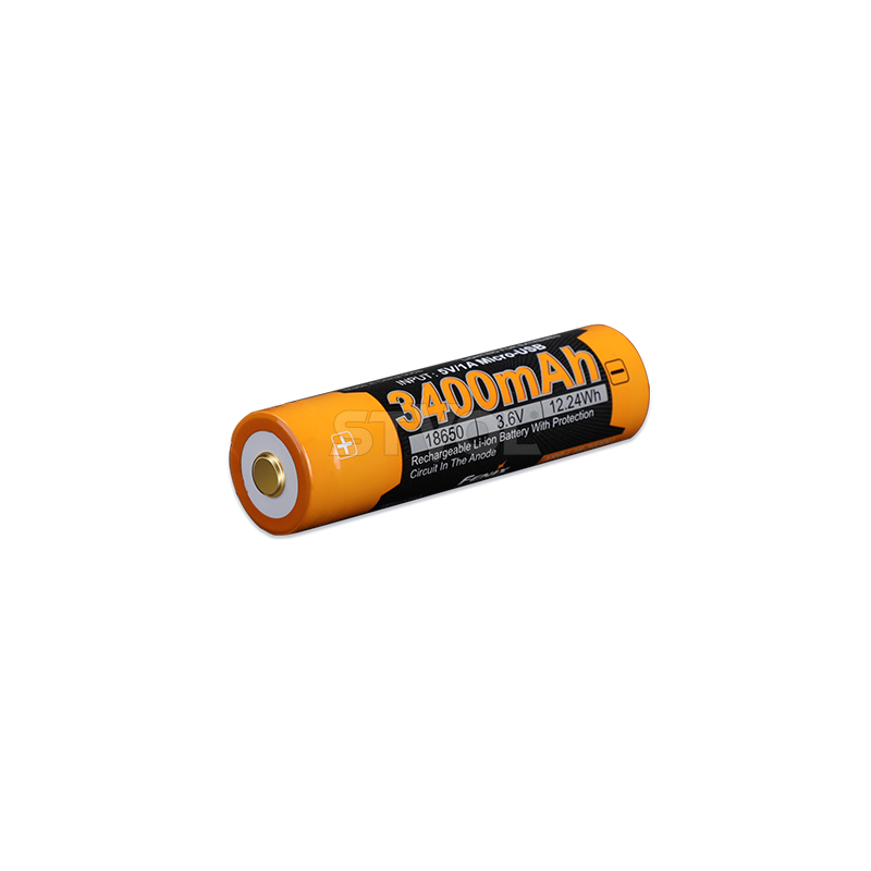 ARB-L18-3400U Акумулятор 18650 Fenix (3400 mAh) micro usb зарядка фото