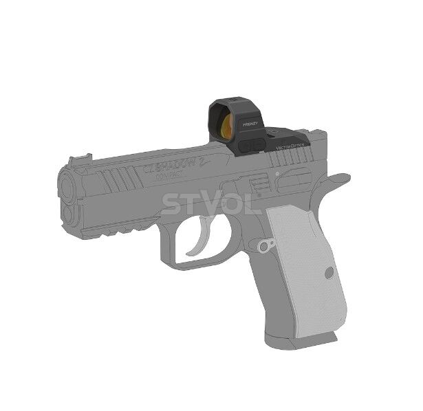 Прицел коллиматорный Vector Optics Frenzy FA 1x20x24 CZ P-10 / Shadow 2 OR 3 MOA фото 7