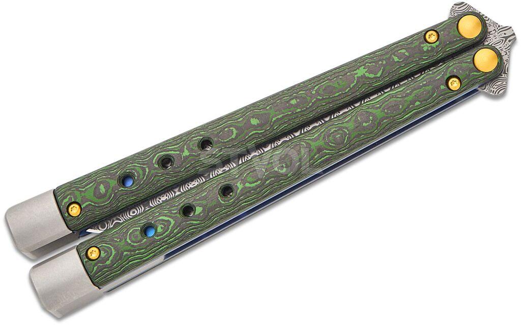 Ніж Benchmade "Necron Limited", balisong, monarch dama,jungle wear fat carbon фото 4