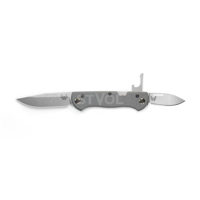 Нож Benchmade "Weekender", 2 клинка, серый Фото 2