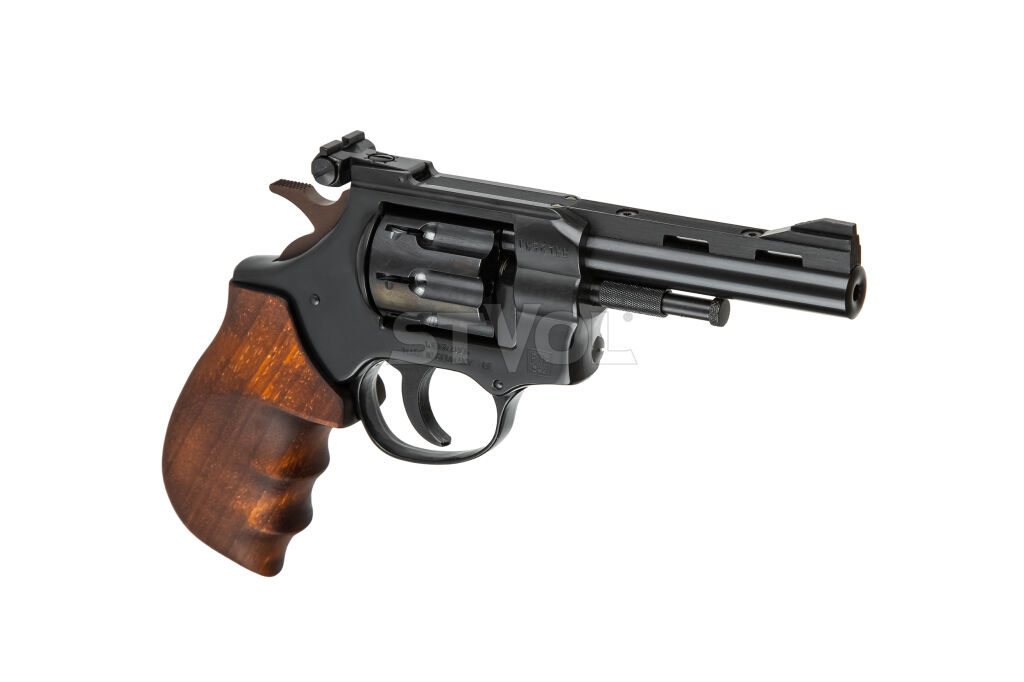 Револьвер под патрон флобера Weihrauch HW4, кал.4, 4" Wooden grip Фото 2
