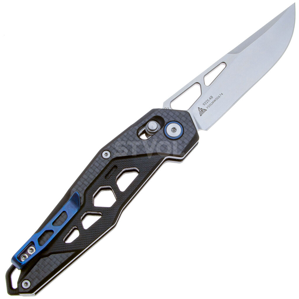 Нож SRM Mecha 9225-KB, D2, G10 + carbon fiber Фото 2
