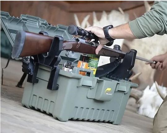 178100 Ящик Plano Shooters Case XL, з підставкою для зброї, зелений фото 3