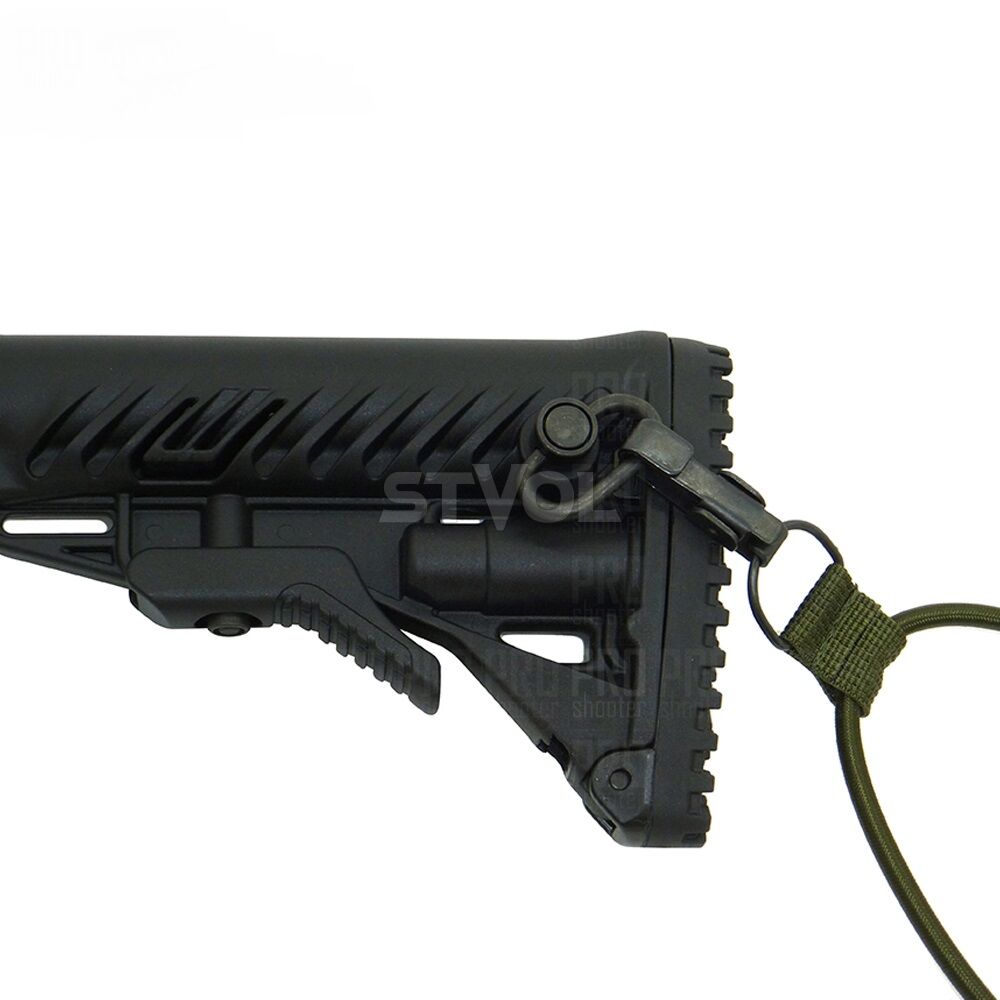 Приклад складаний з амортизатором і пістолетним руків'ям FAB для Mossberg 500, чорний фото 3
