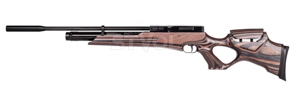 Пневматическая редукторная РСР винтовка HW 100 T Laminated stock кал. 4,5
