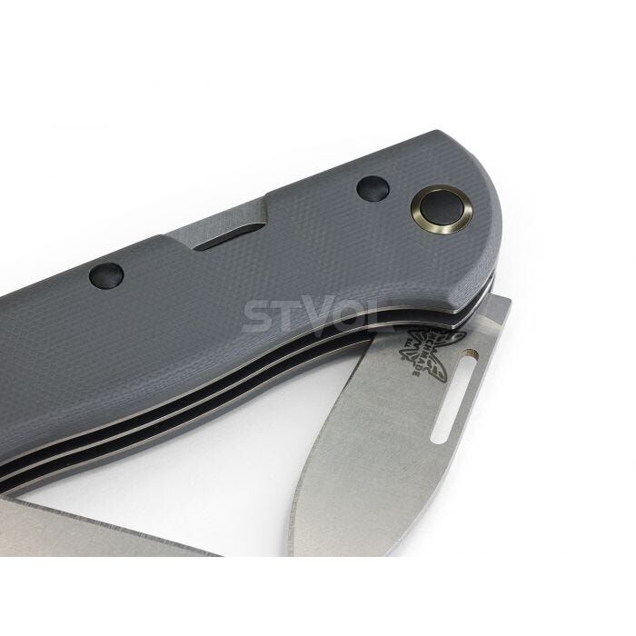 Нож Benchmade "Weekender", 2 клинка, серый Фото 13