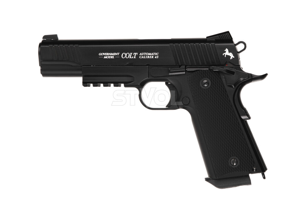 Пневматический пистолет Umarex Colt M45 CQBP BLACK  Blowback кал.4,5мм