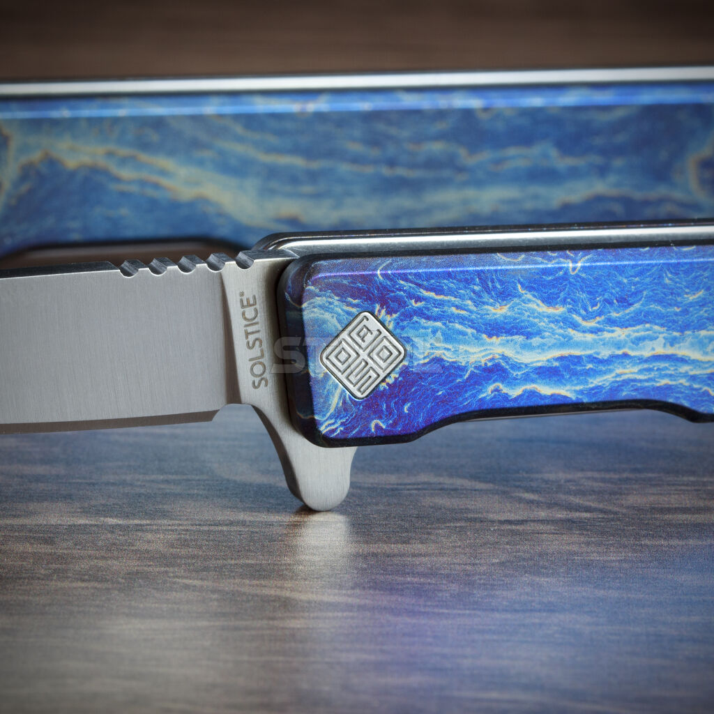 Ніж Ocaso "Solstice", Anodized titanium, Satin фото 2