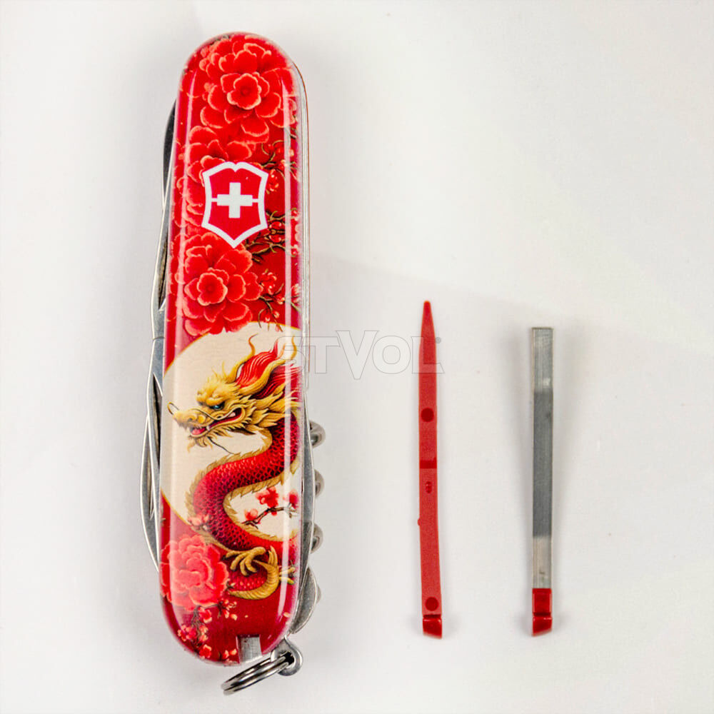 Ніж Victorinox Swiss Army Climber Zodiac Китайський червоний дракон фото 4