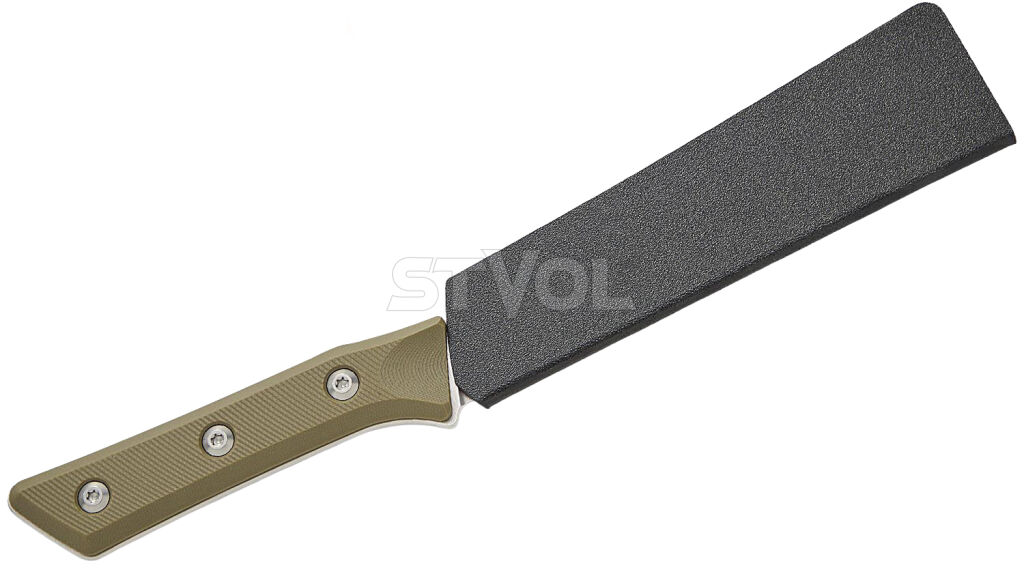 Обробний кухонний ніж Microtech Boning 6.125" Stonewash  OD Green G-10 фото 4