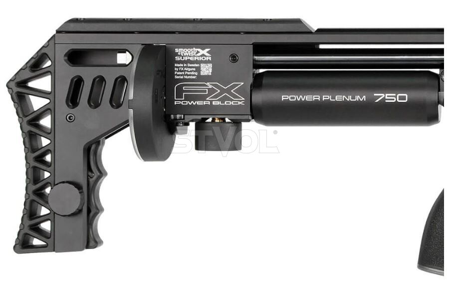 Пневматична редукторна гвинтівка FX Airgun M4 Compact Black .177 кал фото 4