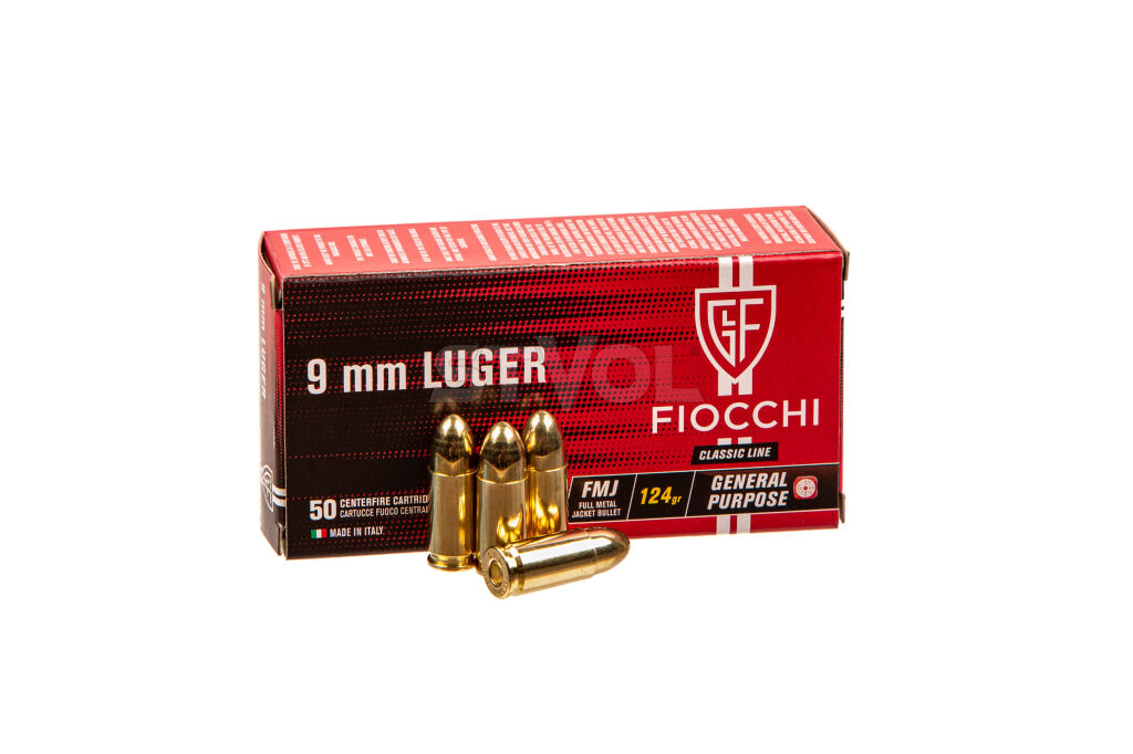 Патрони нарізні Fiocchi 9х19 Luger FMJ 124Gr (8.04 г) фото