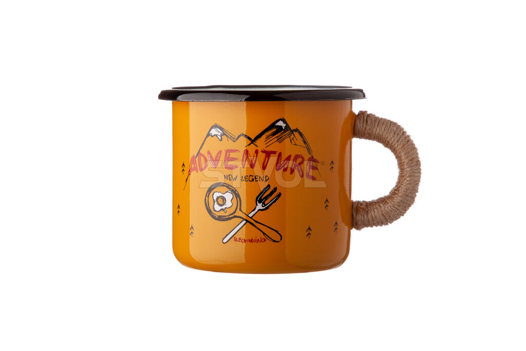 Кружка эмалированная GO ZEE Adventure orange фото