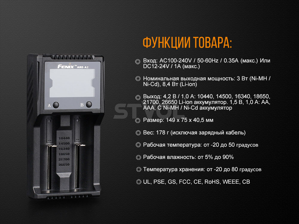 ARE-A2 Зарядное устройство Fenix ARE-A2 фото 6