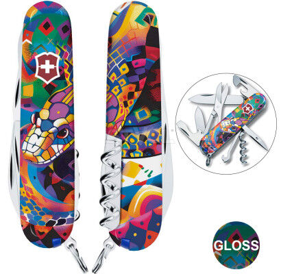 Нож Victorinox Swiss Army Climber Zodiac Яркая змея Фото 3