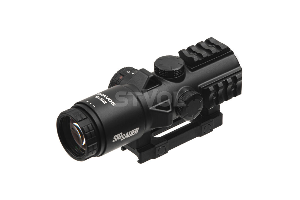 Прицел призматический Sig Optics BRAVO5 BATTLE SIGHT, 5X32MM HORSESHOE DOT ILLUM RETICLE Фото 3