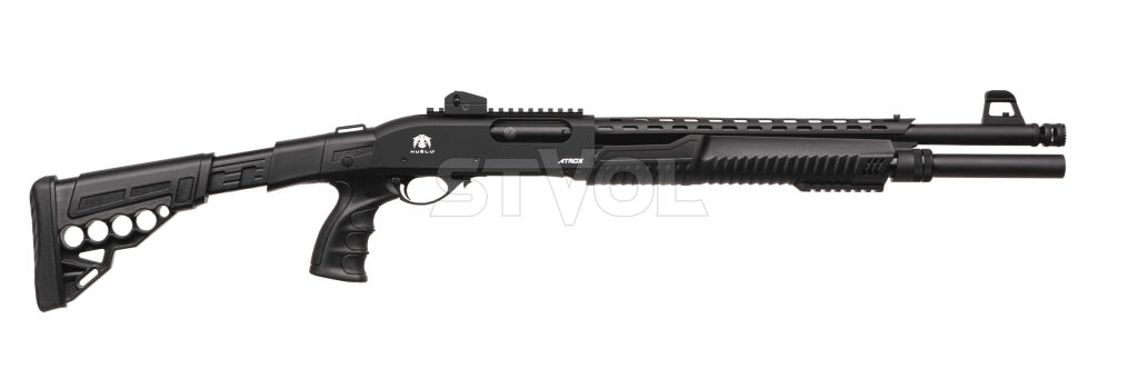 ATROX Tactic Plus Black Telescopic Stock 12/47 см Рушниця гладкоствольна Huglu 7+1 фото