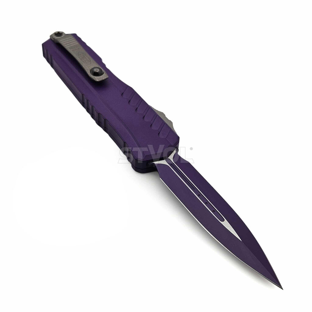 Ніж Microtech Cypher II D/E OTF, Standard, Cerakote Total Purple фото 5